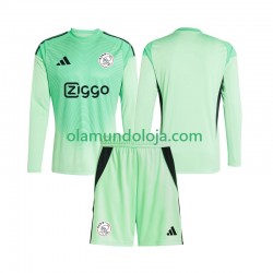 Camisola AFC Ajax Guarda-redes Criança Equipamento Primeiro 2025-2026 Manga Comprida